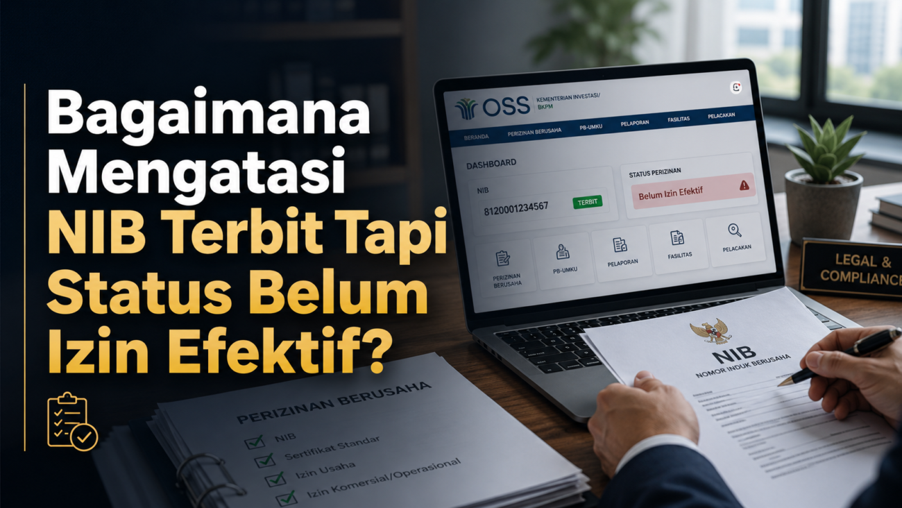 Bagaimana Mengatasi NIB Terbit Tapi Status Belum Izin Efektif?