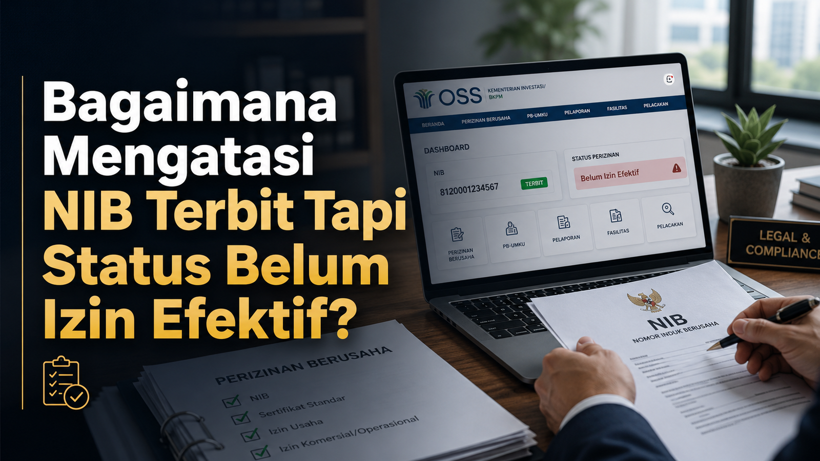 Bagaimana Mengatasi NIB Terbit Tapi Status Belum Izin Efektif?